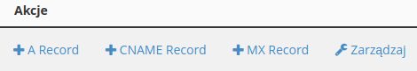 Dodawanie rekordów DNS