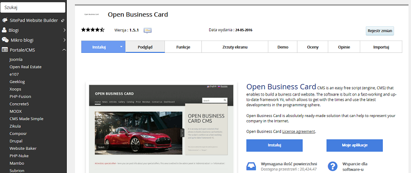 Open Business Card